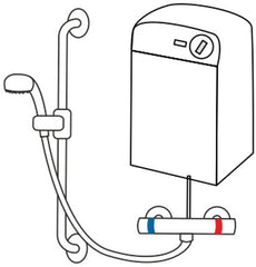 Druckloses Wassererwärm-Gerät Dusche