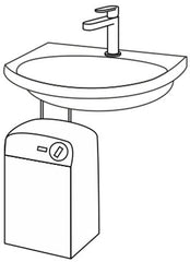 chauffe-eau sans pression robinet d'eau