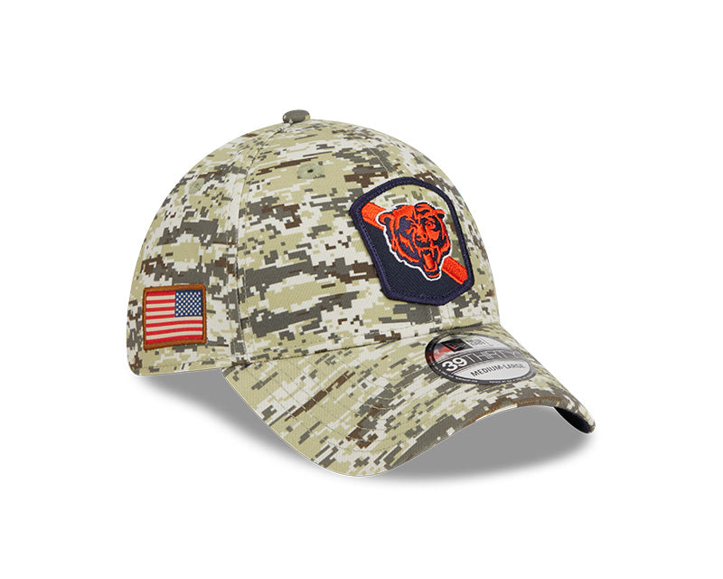 New Era Carolina Panthers Camo 2023 Salute To Service 39THIRTY