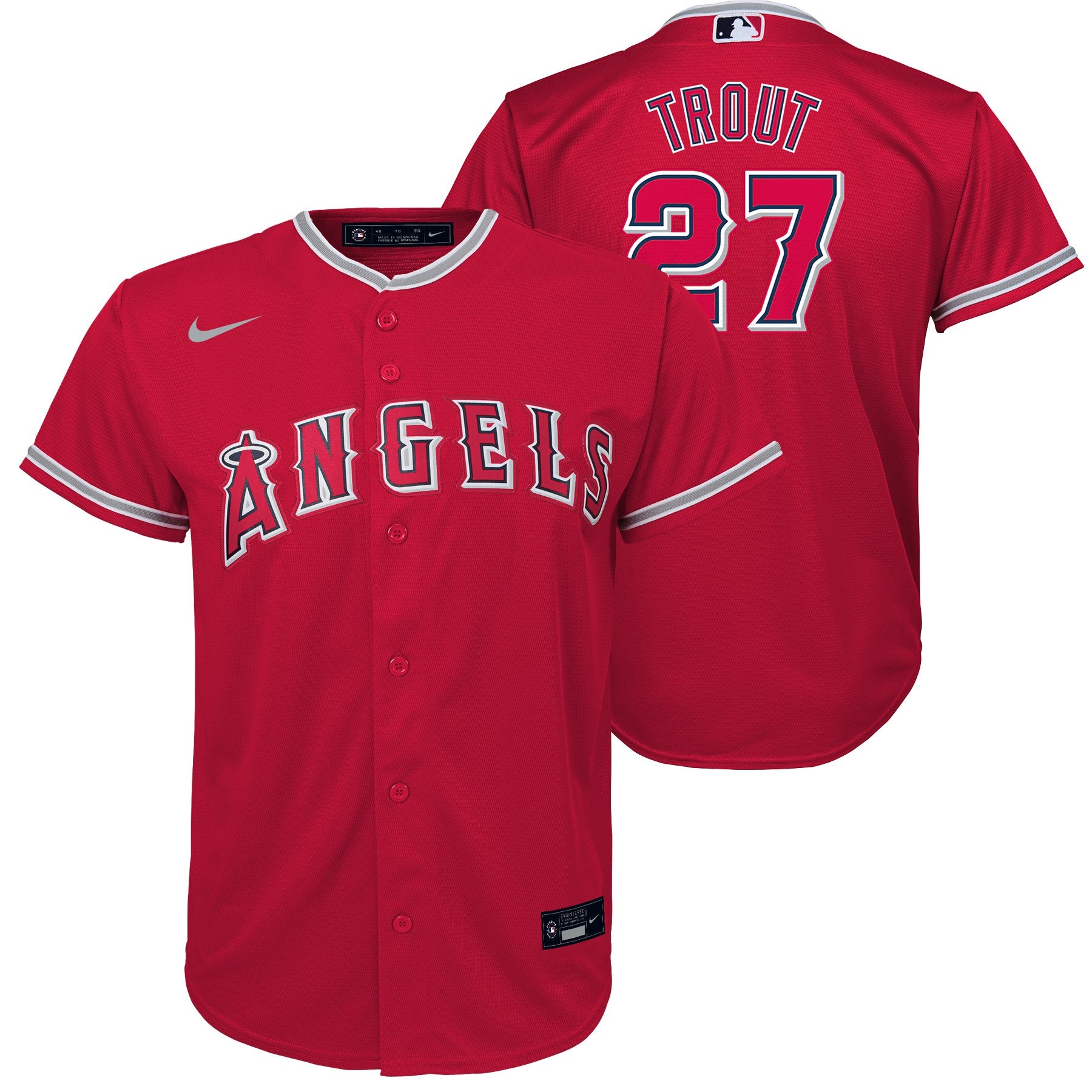 Toddler Nike Mike Trout White Los Angeles Angels Home Replica