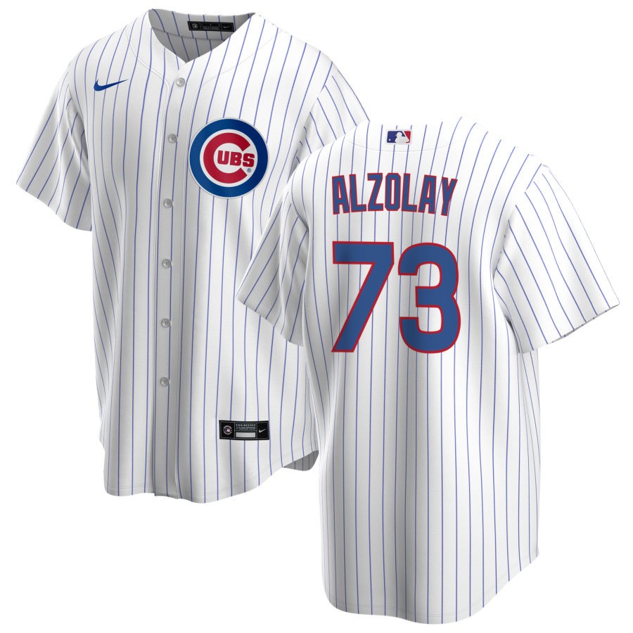 Adbert Alzolay Men's Chicago Cubs Home Jersey - White Authentic