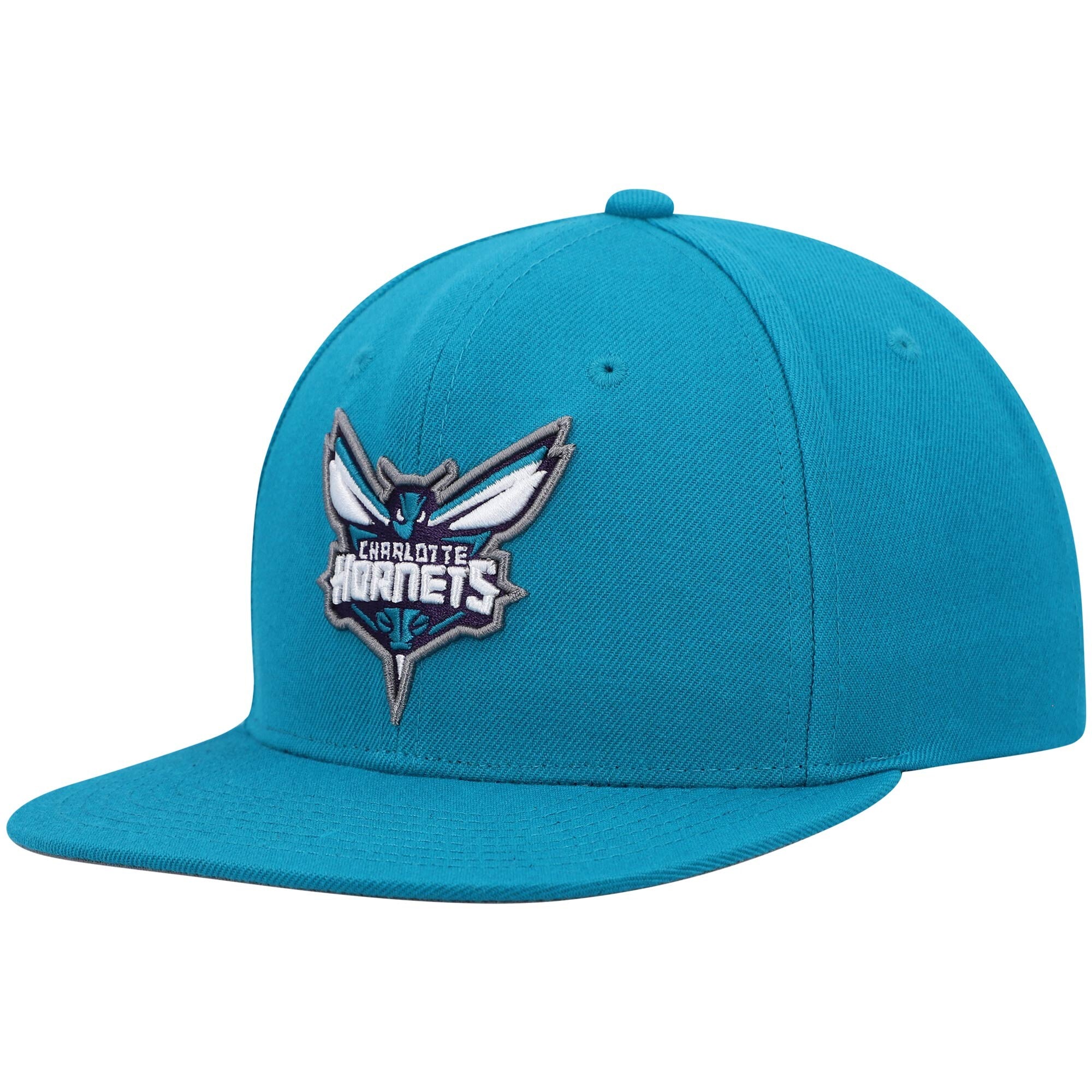 New Era Men's Charlotte Hornets-NBA-59Fifty Fitted Hat, Teal / 7