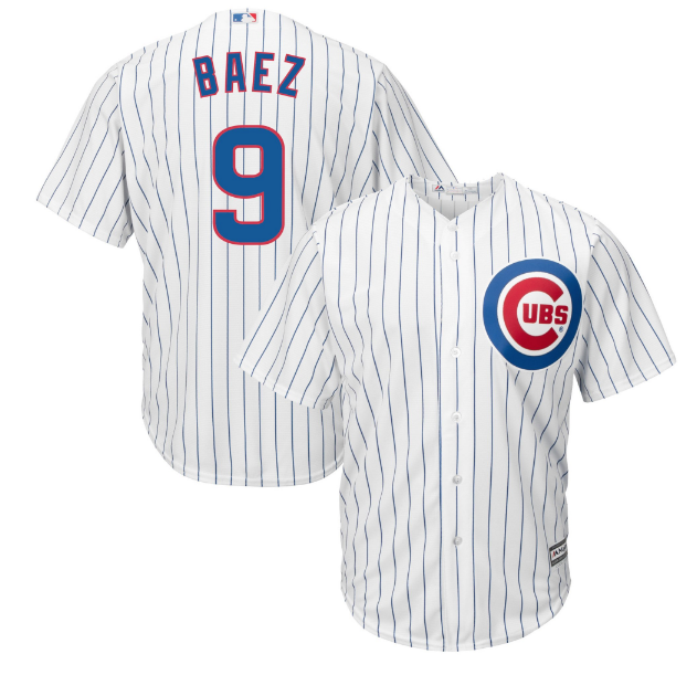 Nike Men's Javier Baez Chicago Cubs White Home Replica Jersey XXL