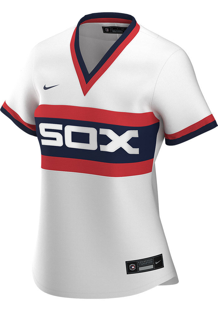 Chicago White Sox Nike Women's Home Blank Replica Jersey - White