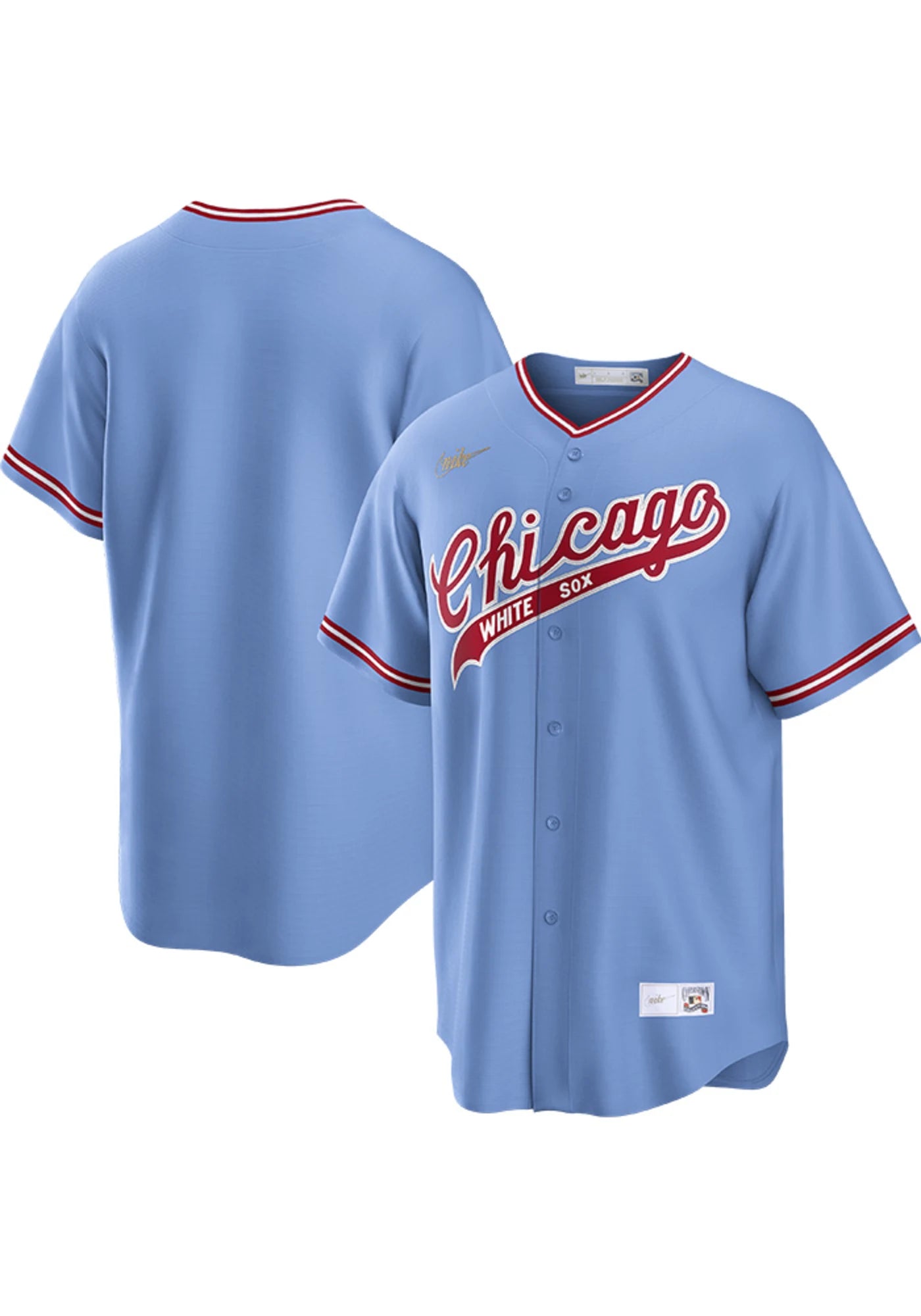 Men's Chicago White Sox Cooperstown Turn Back The Clock 1972 Road Blue NIKE  Blank Replica Jersey in 2023