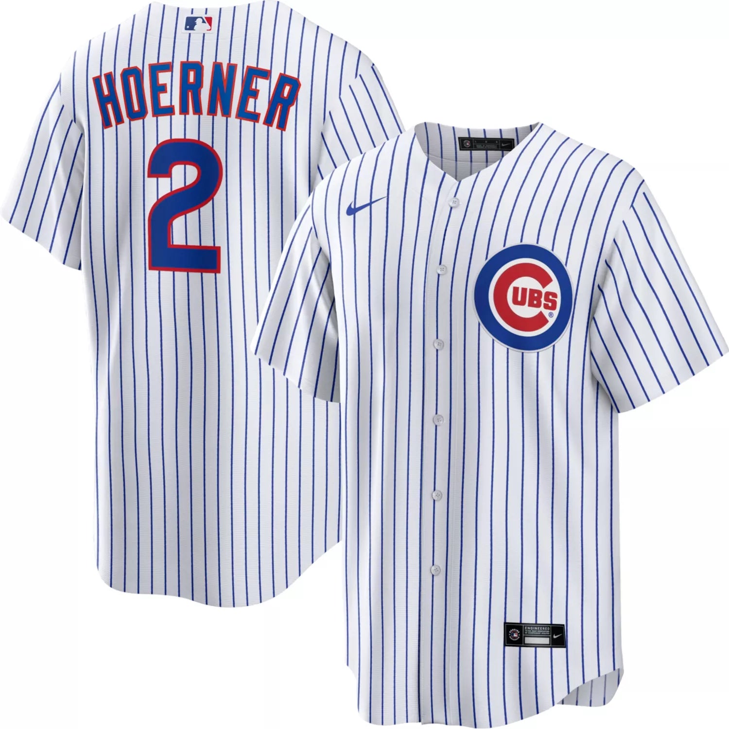 Nike Youth Nico Hoerner Chicago Cubs White Home Replica Jersey XL (18)