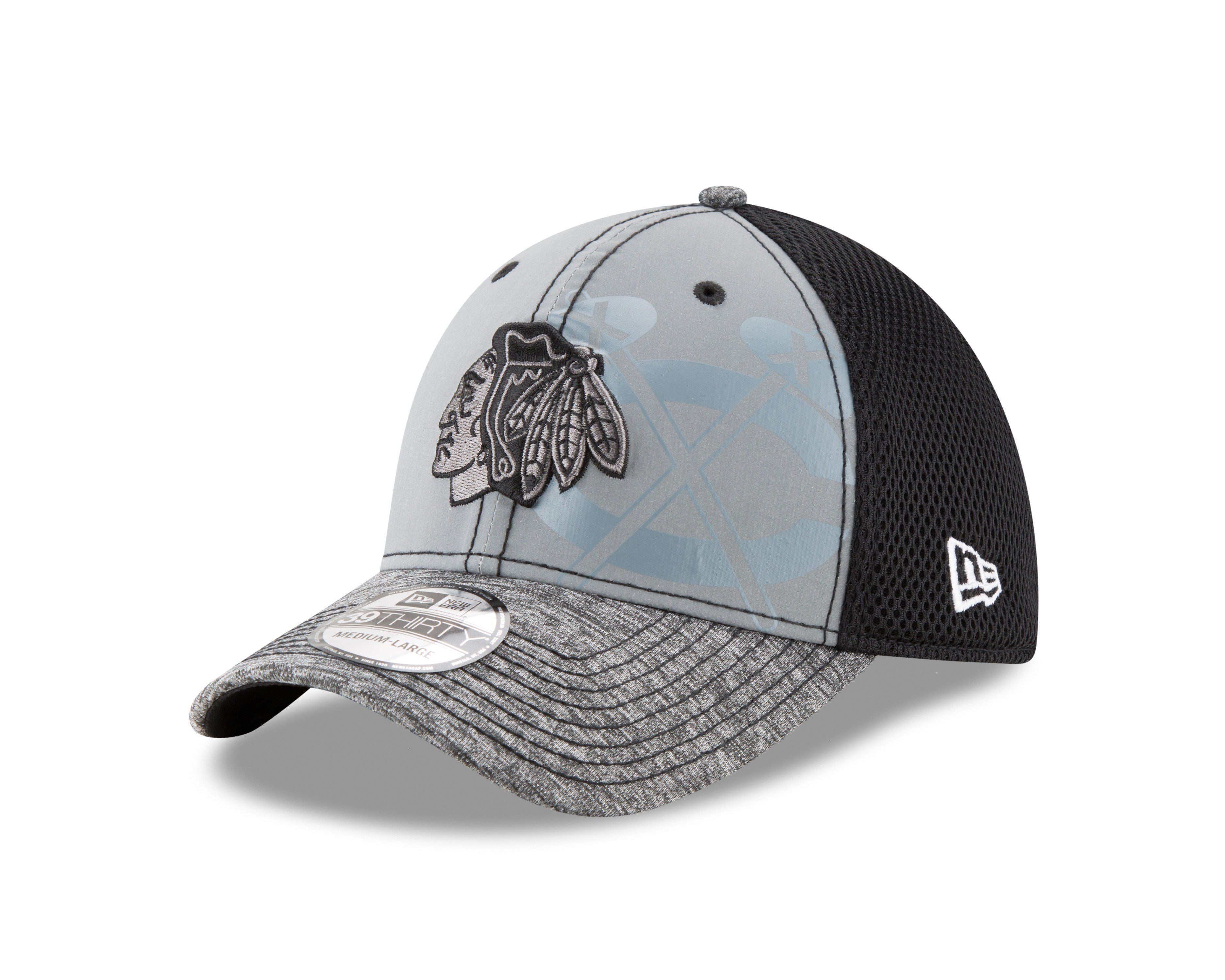 Men's Houston Oilers New Era Gray Team Neo 39THIRTY Flex Hat