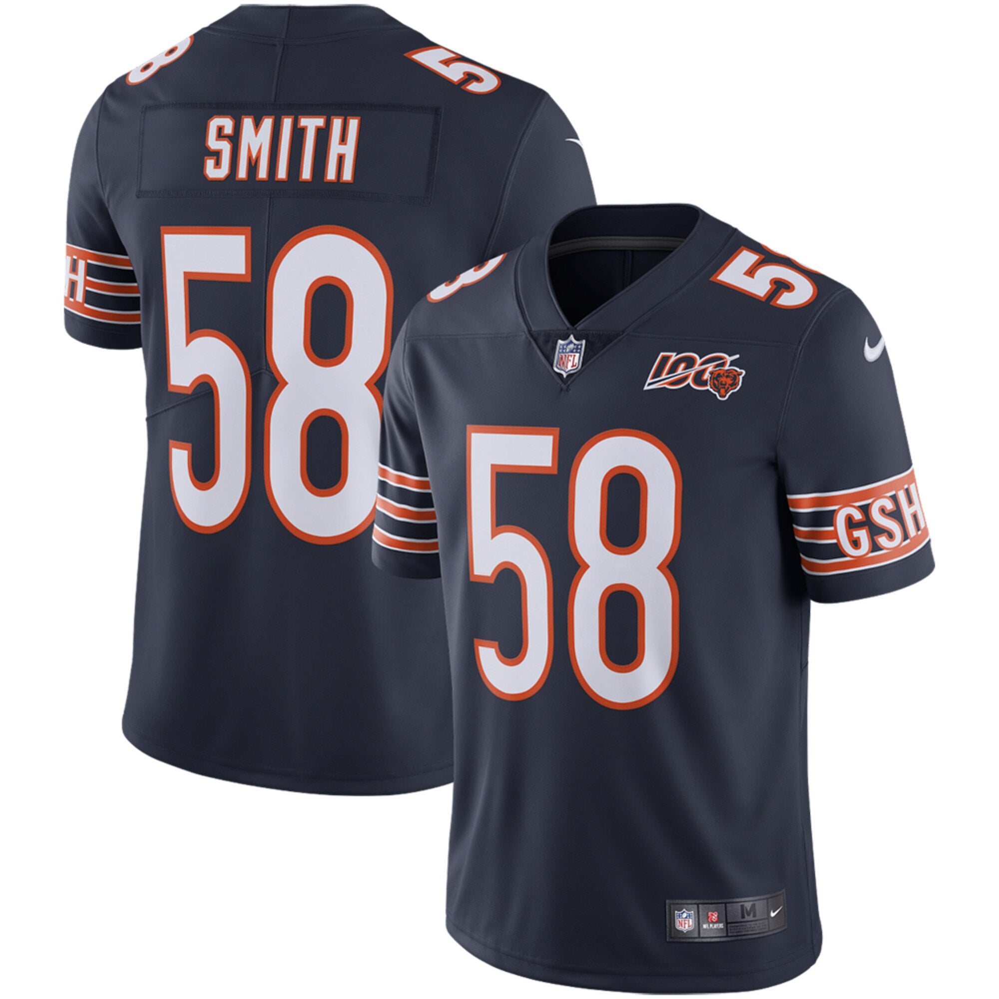 Men's Nike Roquan Smith Navy Chicago Bears Game Jersey