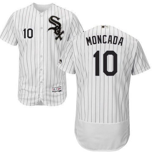Chicago White Sox Yoan Moncada Majestic Home White Flexbase Authentic Collection Player Jersey 44(L) / White