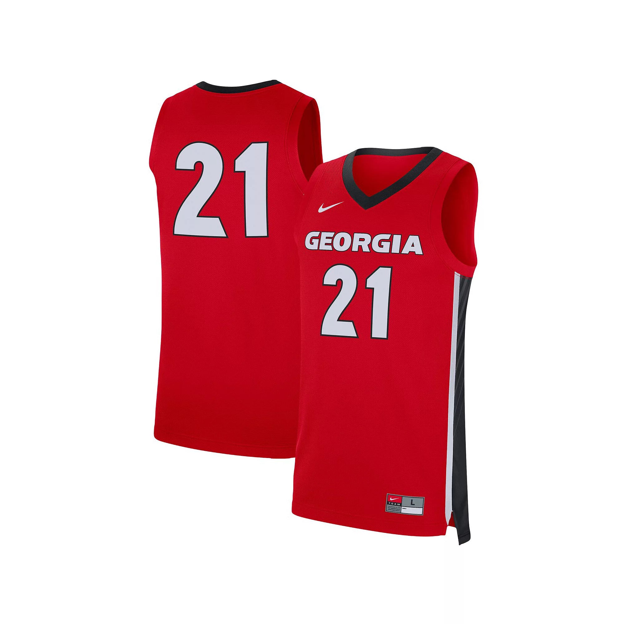 Nike Gonzaga Bulldogs Replica Basketball Jersey - #21 - Black