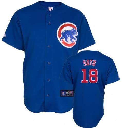 Majestic Authentic Mens Chicago Cubs Geovany Soto Baseball Jersey