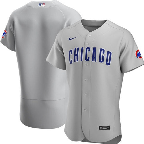 Men's Nike MLB New York Mets Road Replica Team Jersey Blank Gray