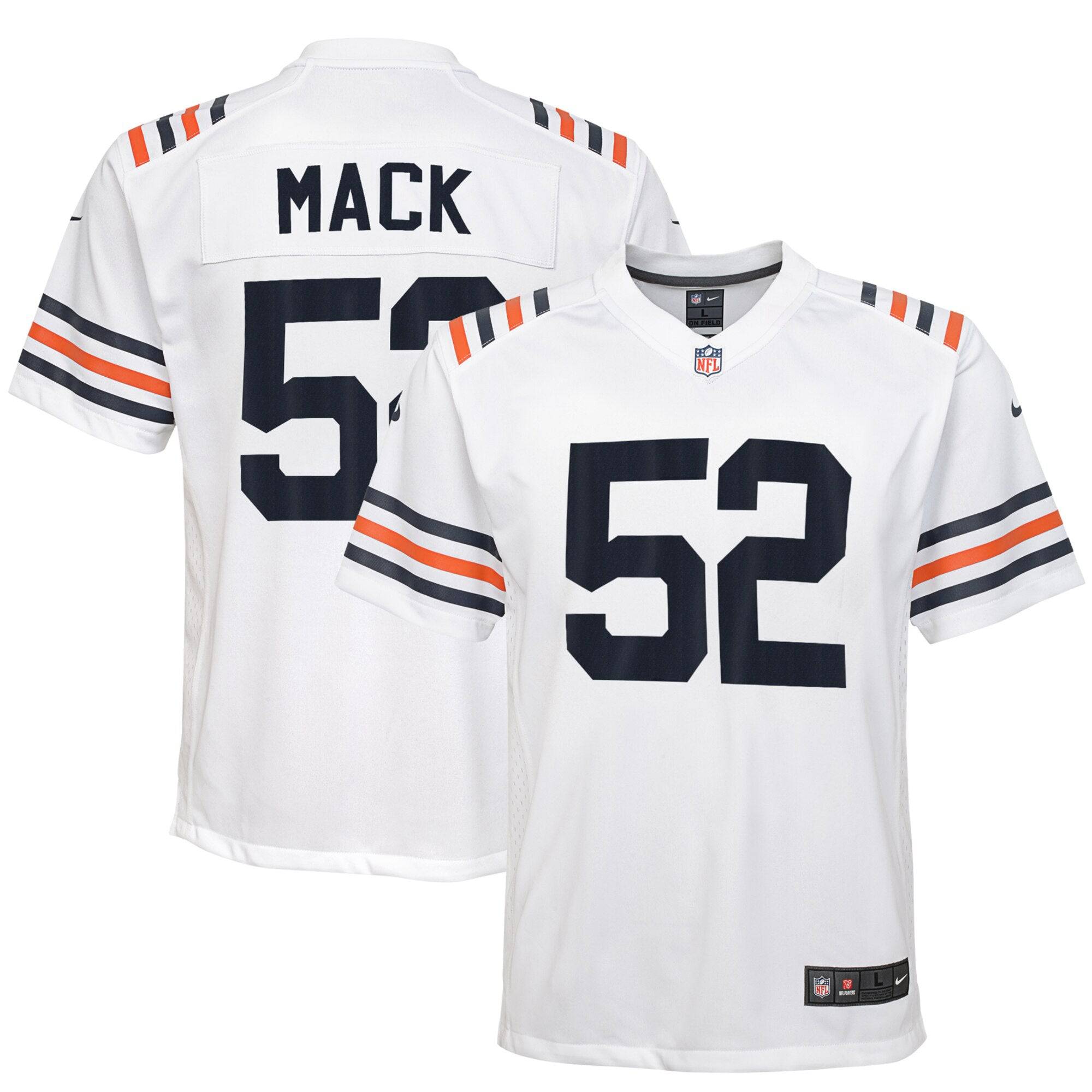 Men's Nike Khalil Mack White Chicago Bears 2019 Alternate Classic