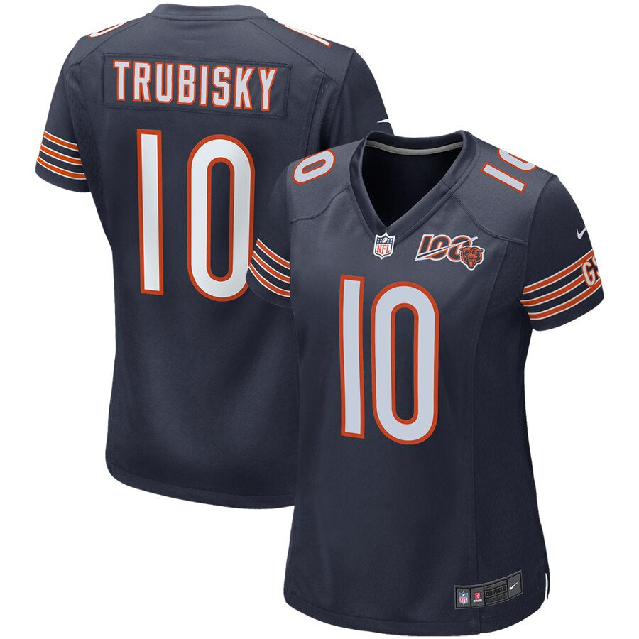 Men's Nike Mitchell Trubisky Navy Chicago Bears Color Rush Legend Jersey