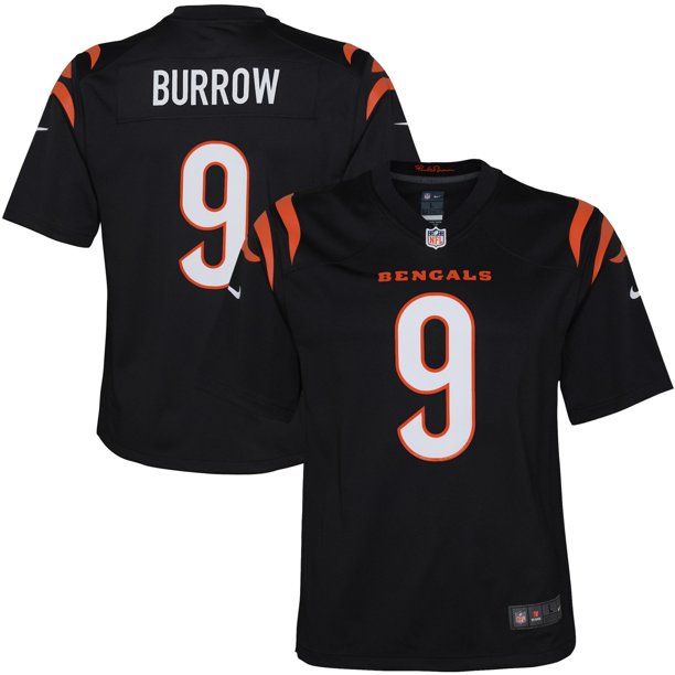 Cincinnati Bengals Joe Burrow Youth Game Black Nike Football Jersey