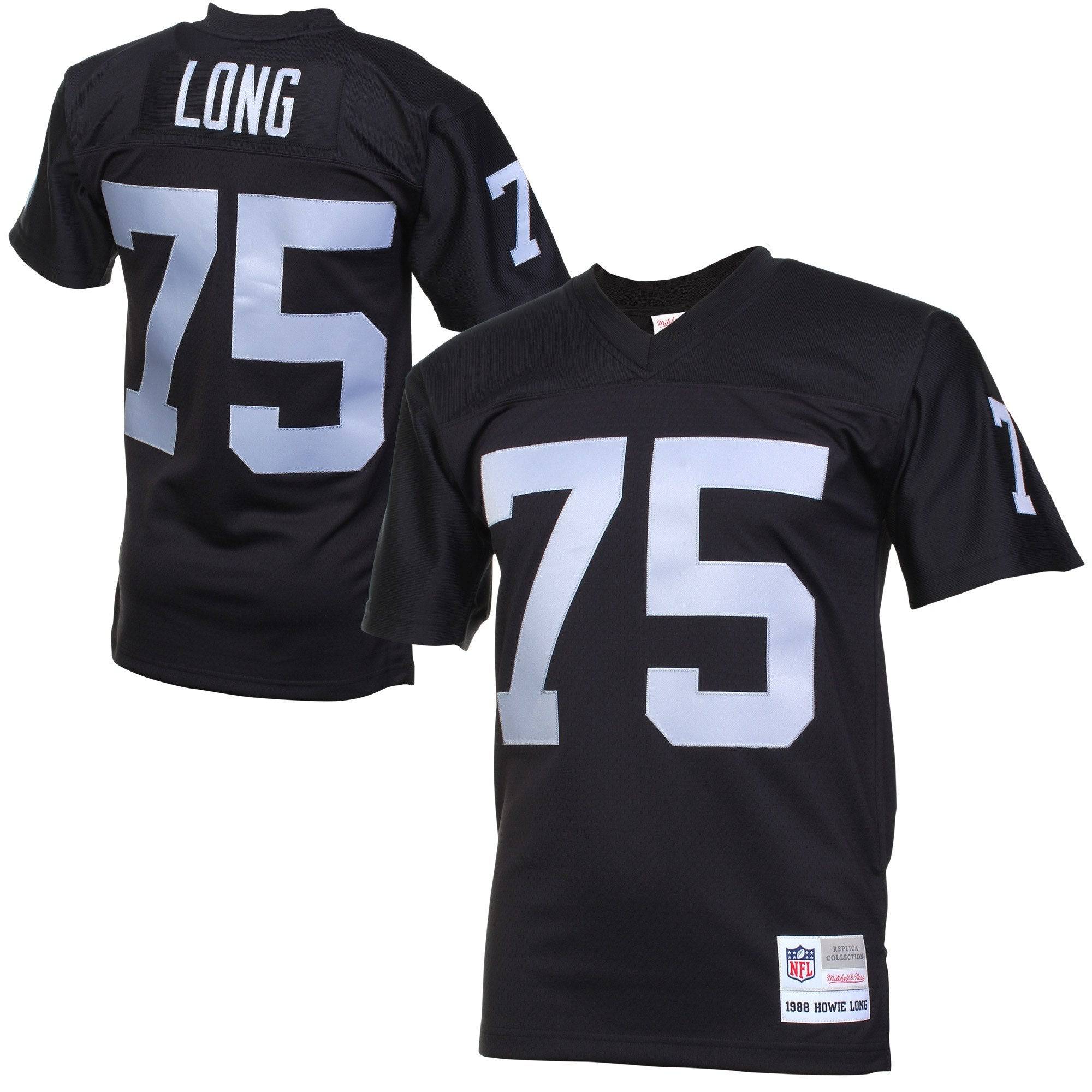 Men's Las Vegas Raiders Howie Long Mitchell & Ness Black Legacy Replica  Jersey