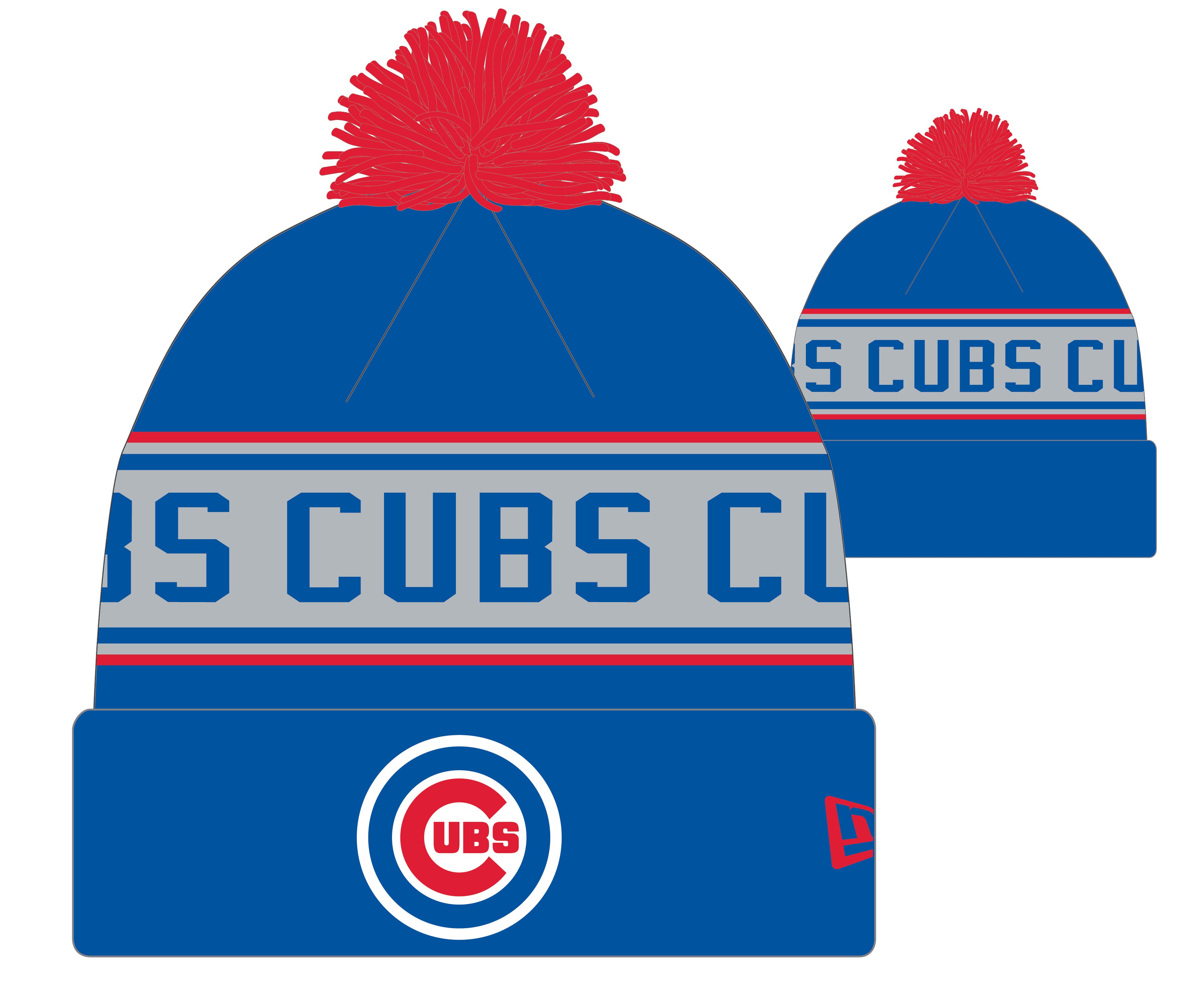 New Era Youth Chicago Cubs Blue Patch Knit