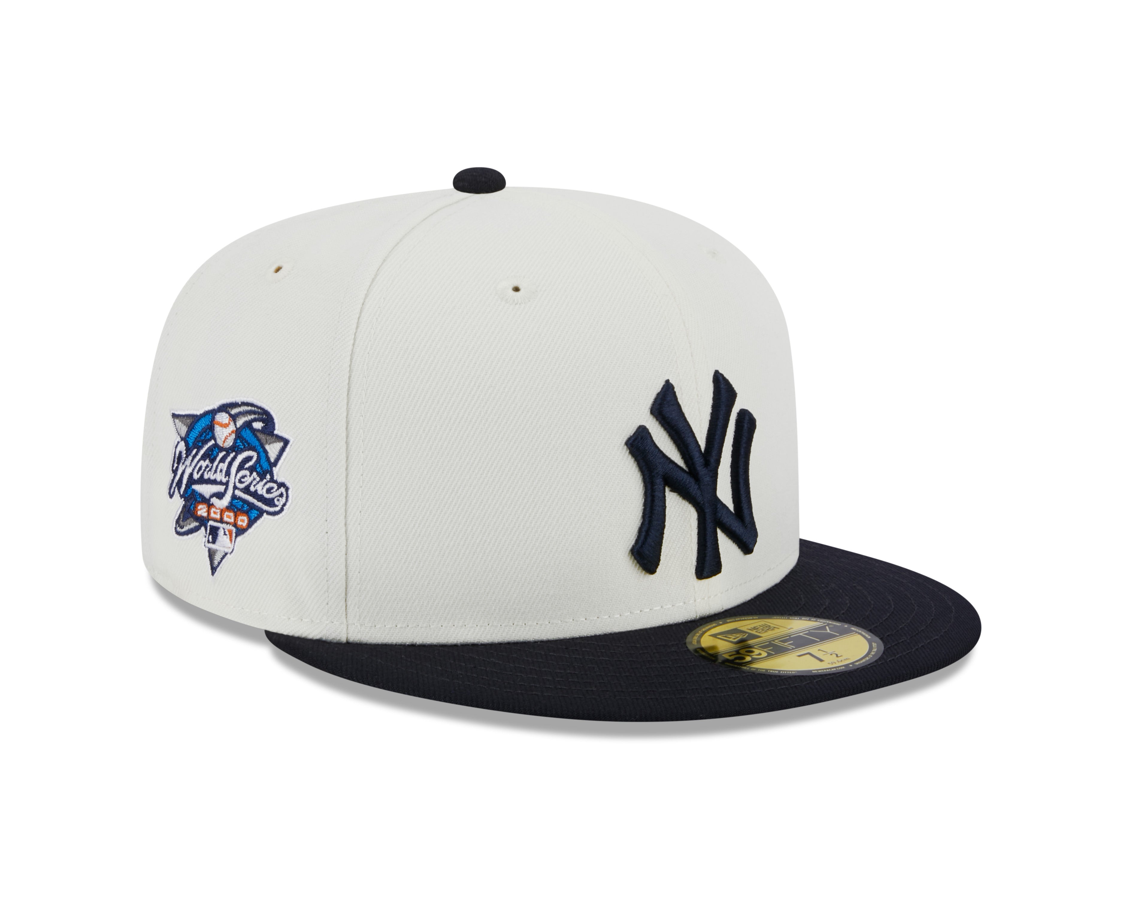 New Era 59FIFTY New York Yankees Retro Fitted Hat in White | Size 7 5/8 | 60305785