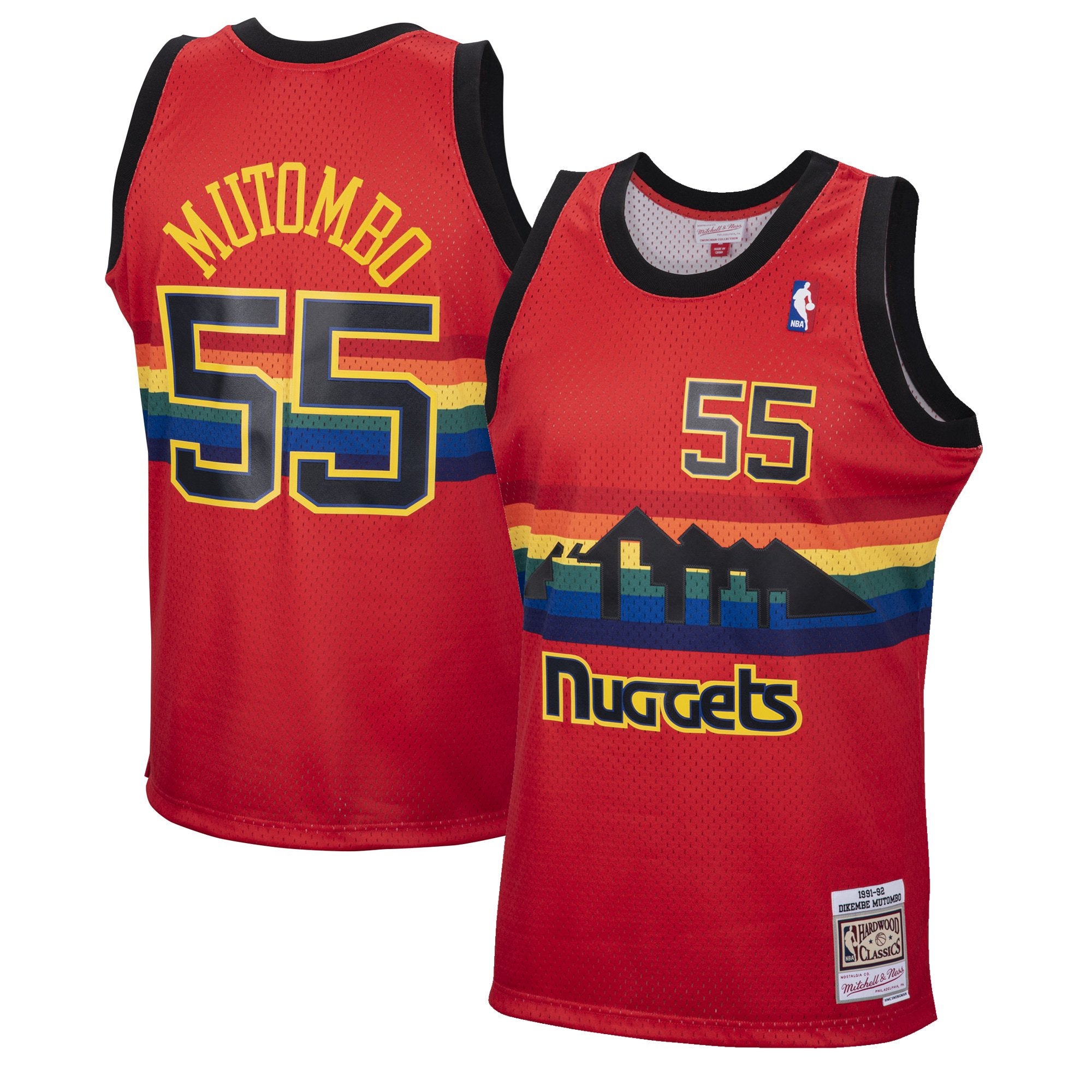 Mitchell & Ness Men's Allen Iverson Black Denver Nuggets 2006-2007 Hardwood Classics Reload 2.0 Swingman Jersey - Black