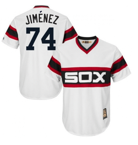 Men's Chicago White Sox Eloy Jimenez Nike Black Alternate Replica