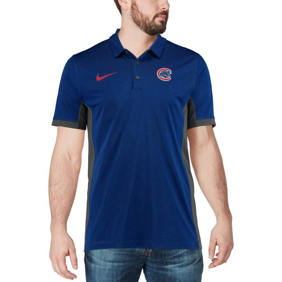 Chicago Cubs Dri-Fit Franchise Polo by NIKE