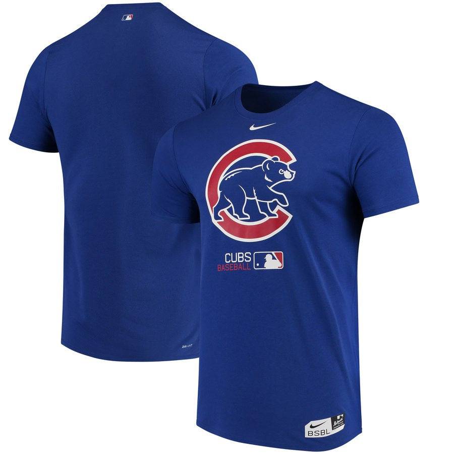 47 Chicago Cubs Blue Imprint Super Rival Short Sleeve T Shirt