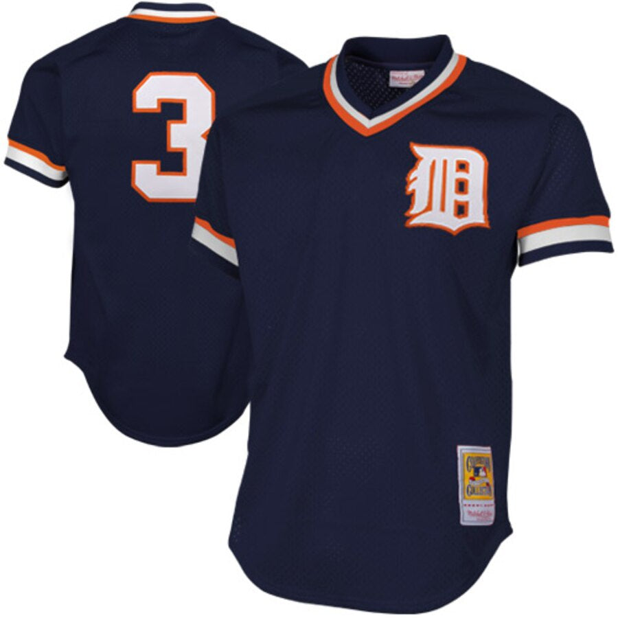 Alan Trammell Men's Detroit Tigers Alternate Jersey - Navy Replica