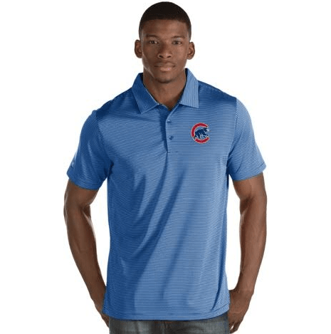 Antigua St Louis Blues Mens Blue Quest Short Sleeve Polo