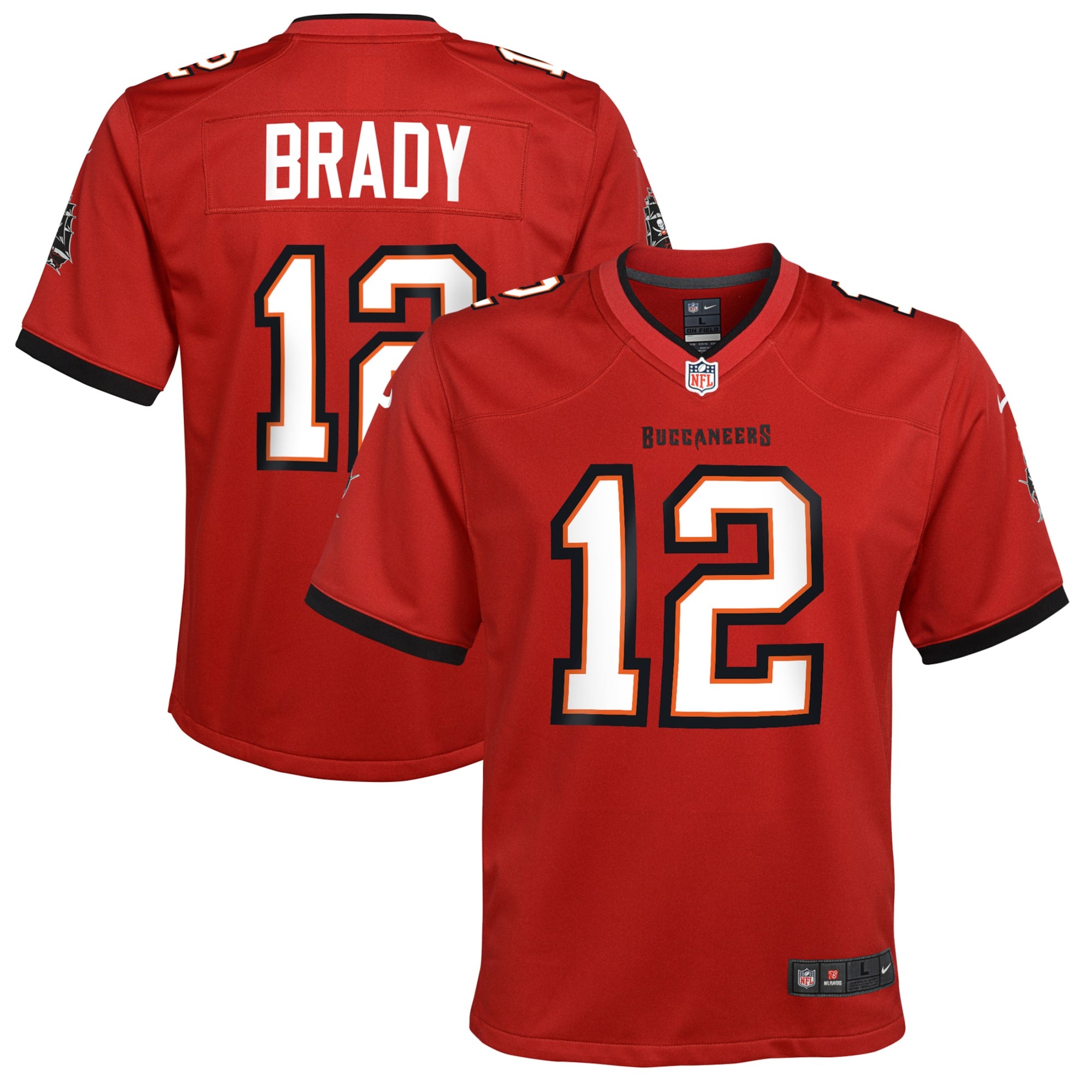 Nike Youth Tampa Bay Buccaneers Tom Brady Red Game Jersey