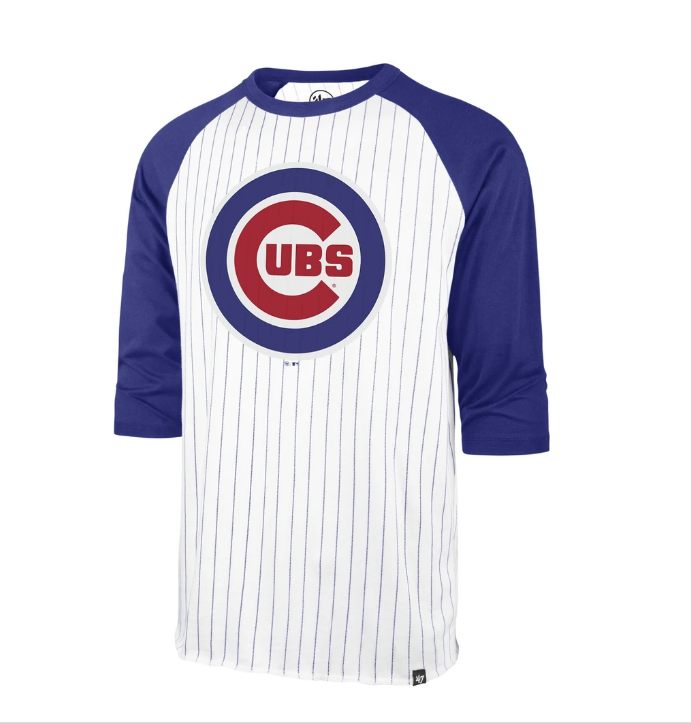 new york yankkees whitewash pinstripe raglan shirt