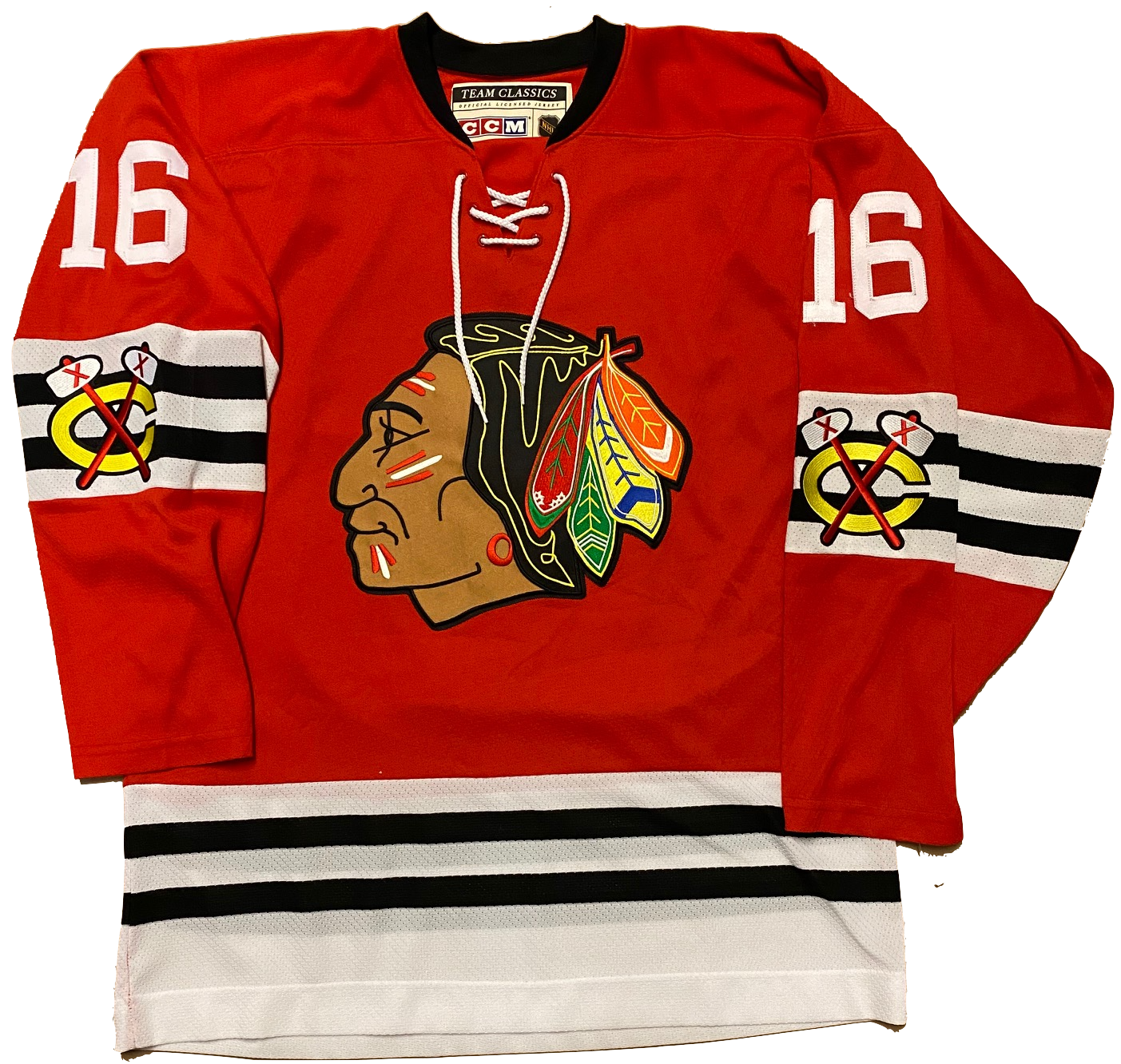 CCM Chicago Blackhawks Bobby Hull #16 Team Classic Vintage Jersey