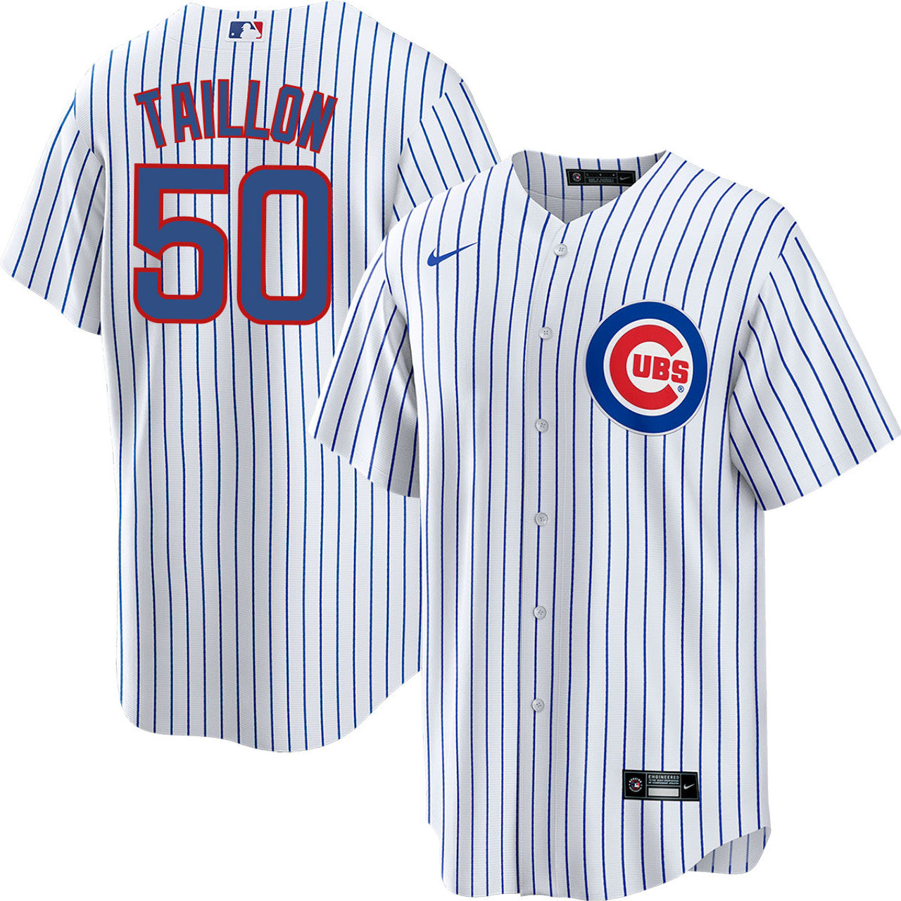 Chicago Cubs Jameson Taillon Nike Home Replica Jersey with Authentic Lettering XX-Large