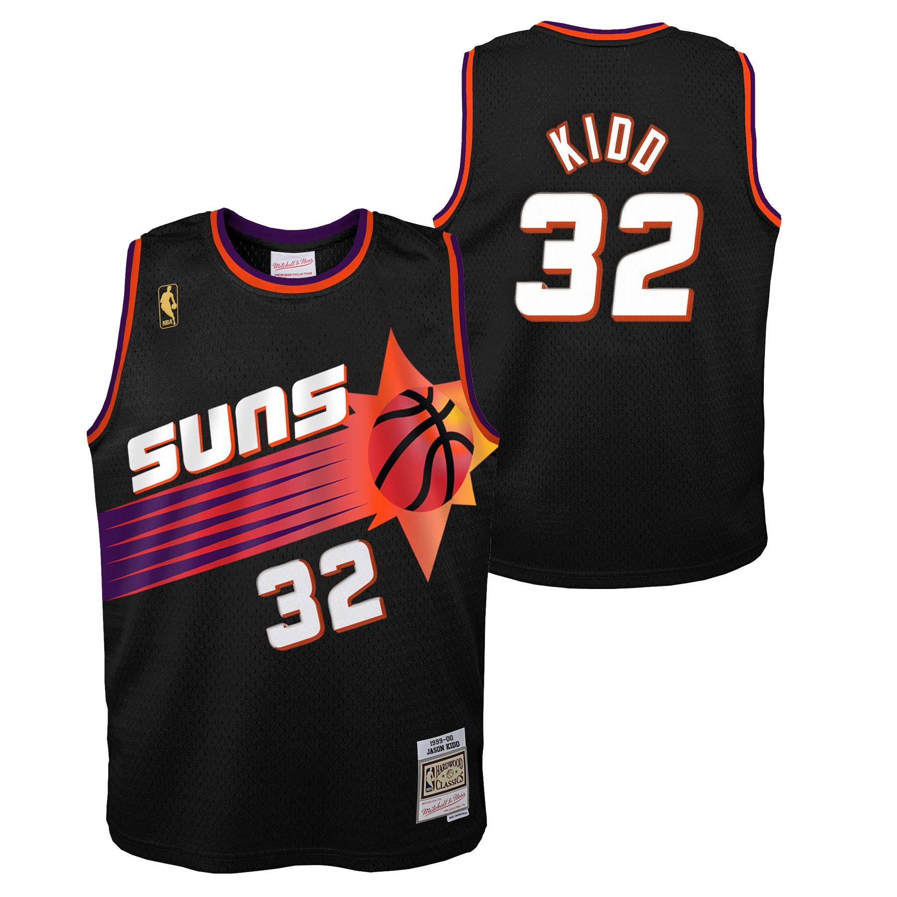 Mitchell & Ness, NBA Swingman Alternative Jersey - Suns 99 Jason Kidd S / Black