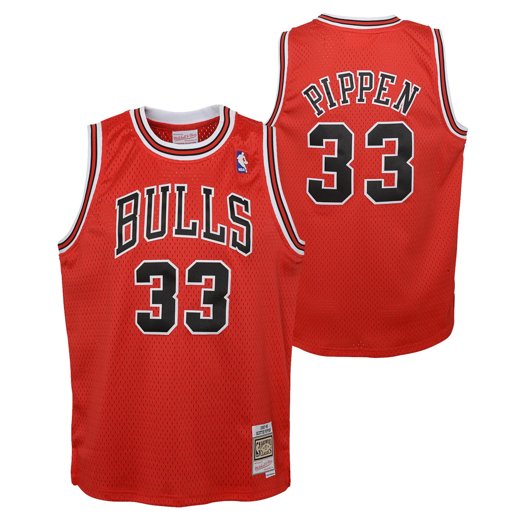 Youth Mitchell & Ness Scottie Pippen Heathered Gray Chicago Bulls