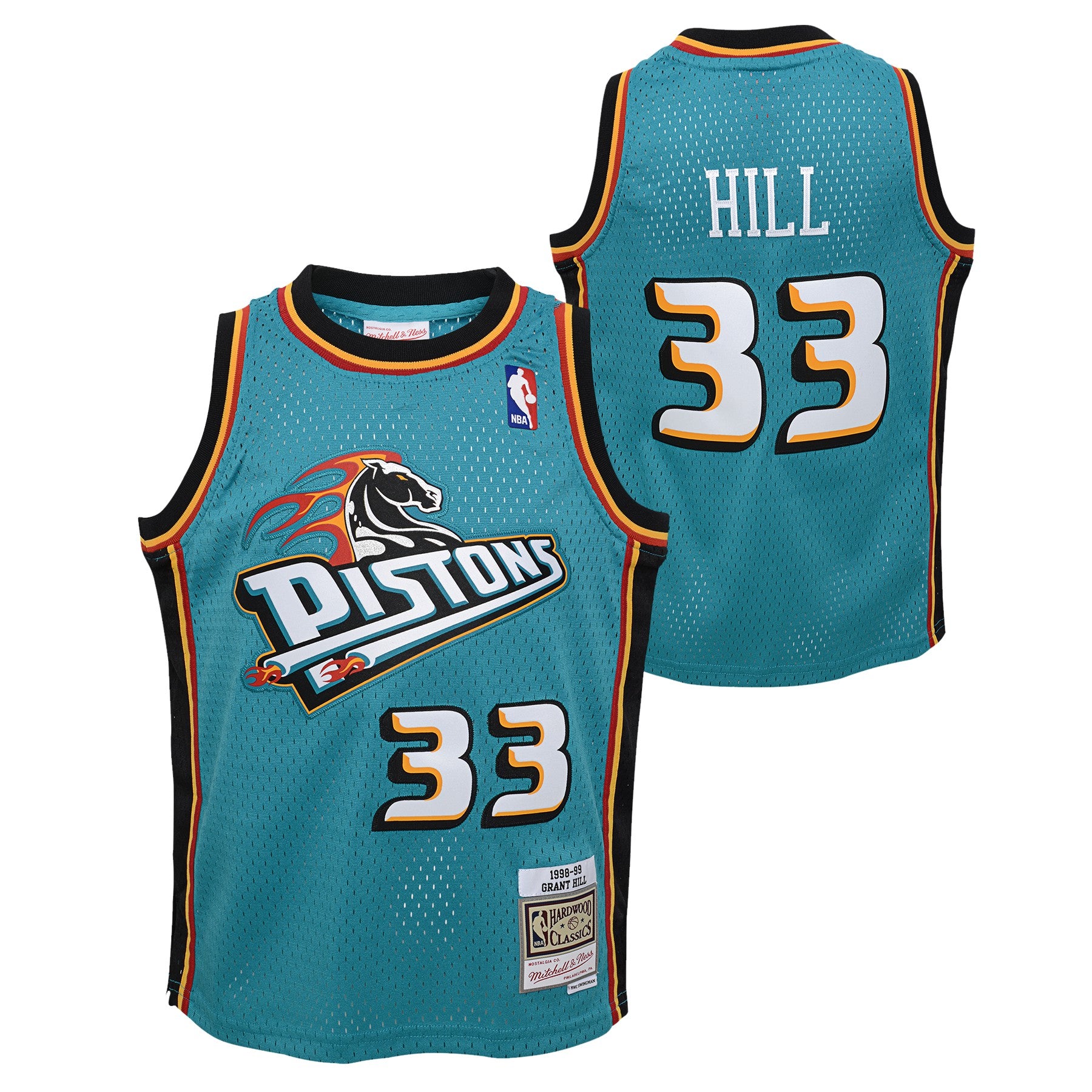Grant Hill Detroit Pistons Mitchell & Ness 1998-99 Hardwood