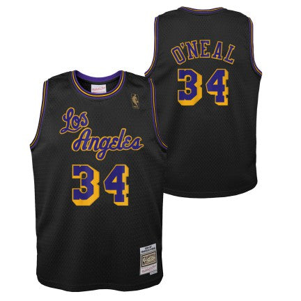 Shaquille O'Neal Los Angeles Lakers Mitchell & Ness 1996-97 Hardwood  Classics Reload Swingman Jersey - Black