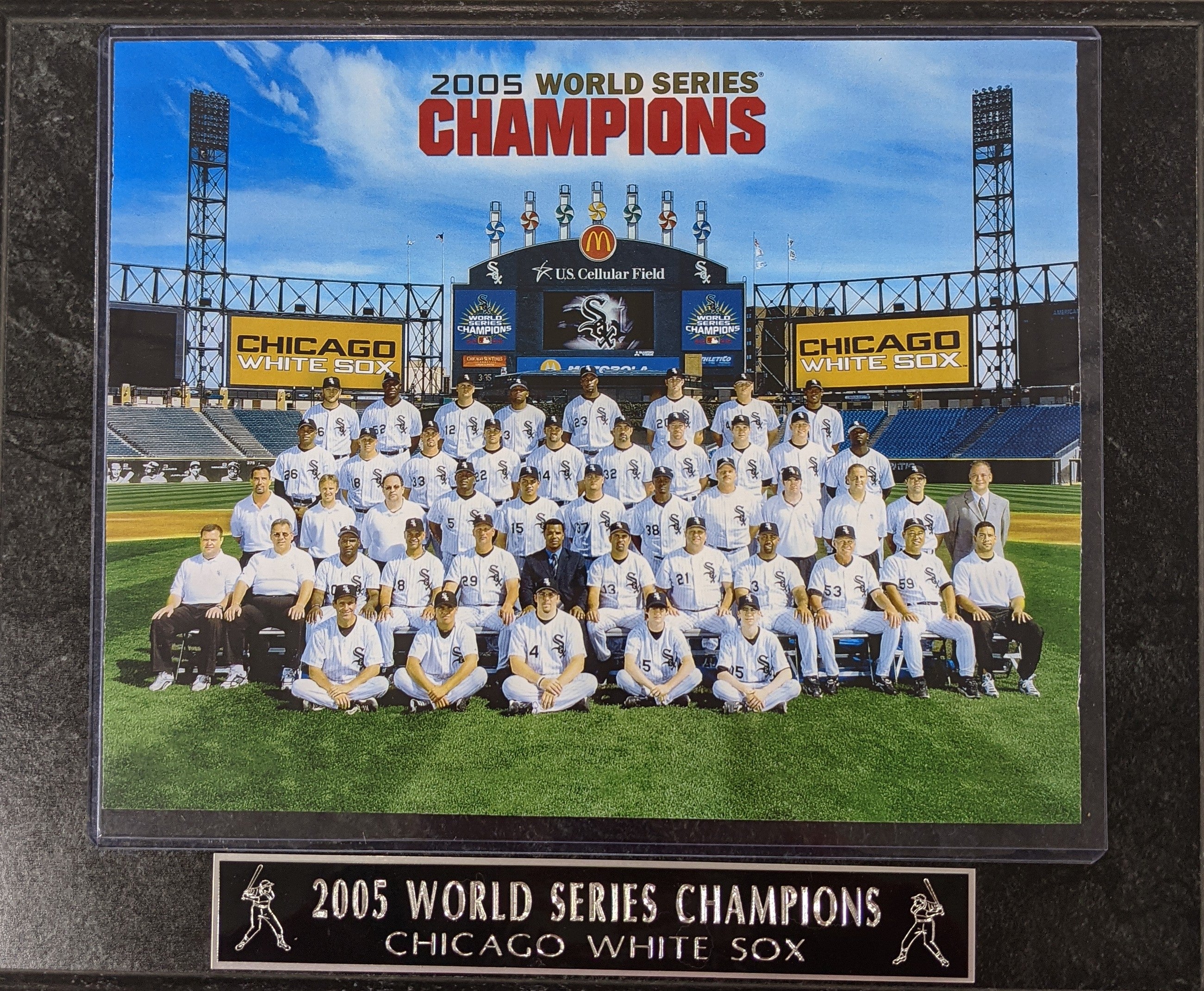 2005 Chicago White Sox World Series Champions Plaque