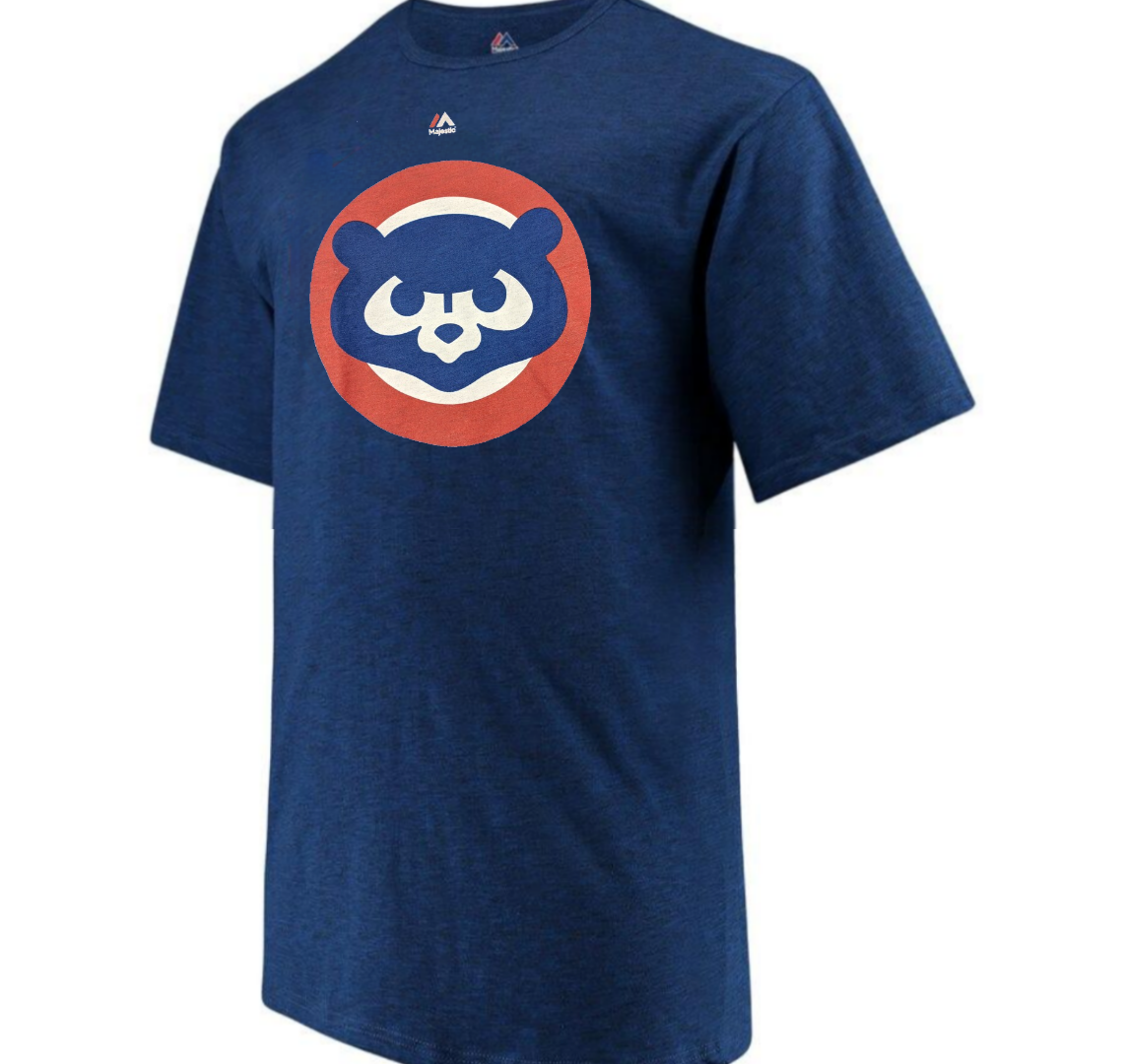 Men's Chicago Cubs Nike Navy Cooperstown Collection Logo T-Shirt
