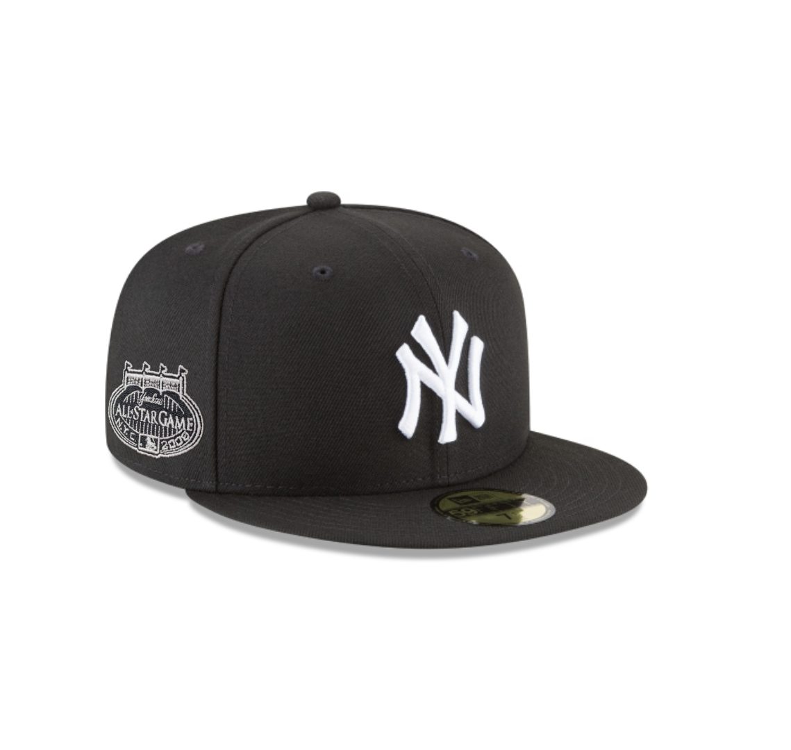 New York Yankees Fitted New Era 59Fifty 2008 All Star Game Black White –  THE 4TH QUARTER