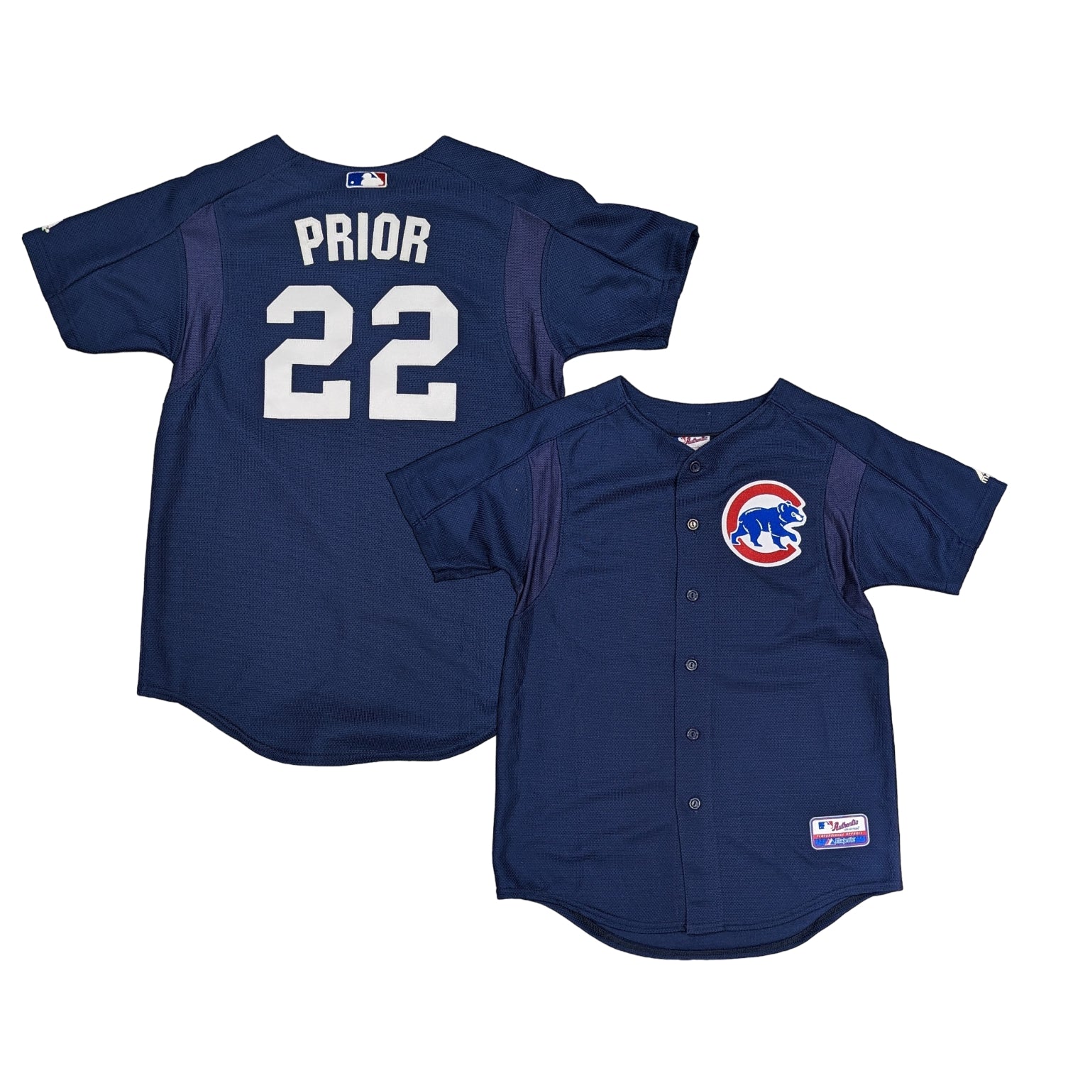 Mark Prior Youth Chicago Cubs Jersey - Black/White Replica