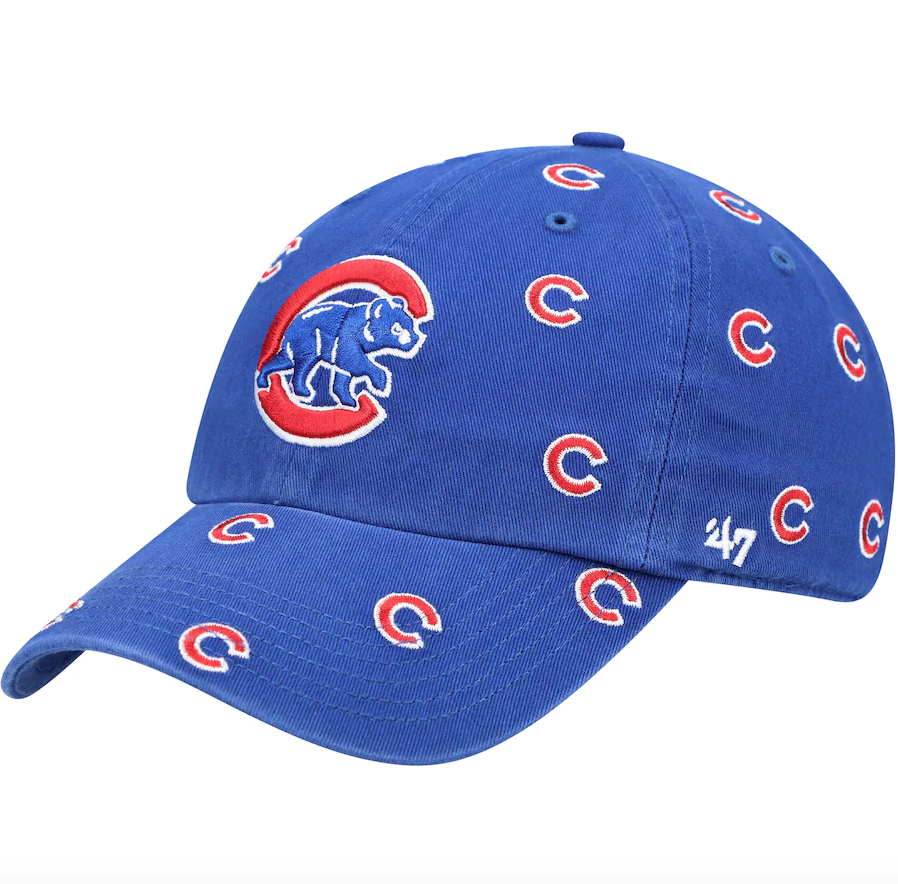 Women's Chicago Cubs '47 Royal Confetti Clean Up Adjustable Hat