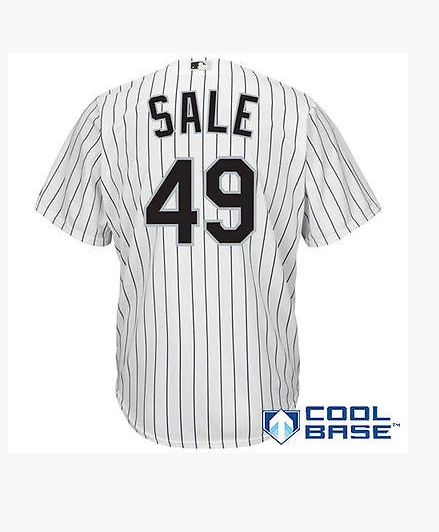 Chicago White Sox MLB Chris Sale Cool Base Youth Jersey T-Shirt By