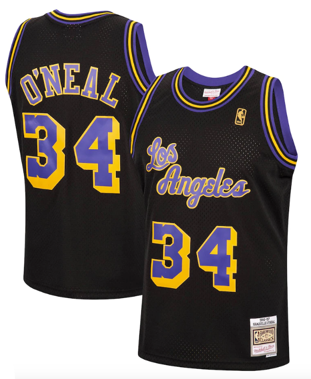 Mitchell & Ness Men's LSU Tigers Shaquille O'Neal Authentic Jersey, Gold, Size: Medium, Polyester