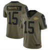 Men's Kansas City Chiefs Patrick Mahomes Nike Olive 2021 Salute To Service  Limited Player Jersey