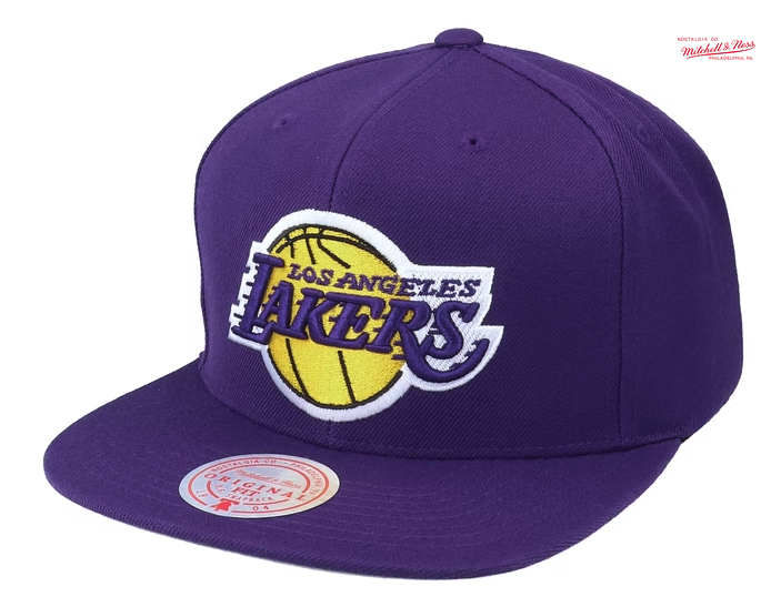 Mitchell & Ness Purple LSU Tigers Team Pinstripe Snapback Hat