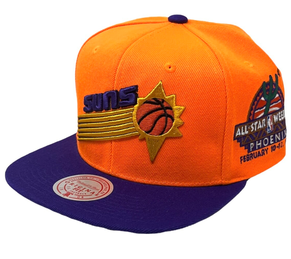 Mitchell & Ness Houston Rockets All Star Color Snapback Hat Adjustable Cap  HWC - Red/Yellow