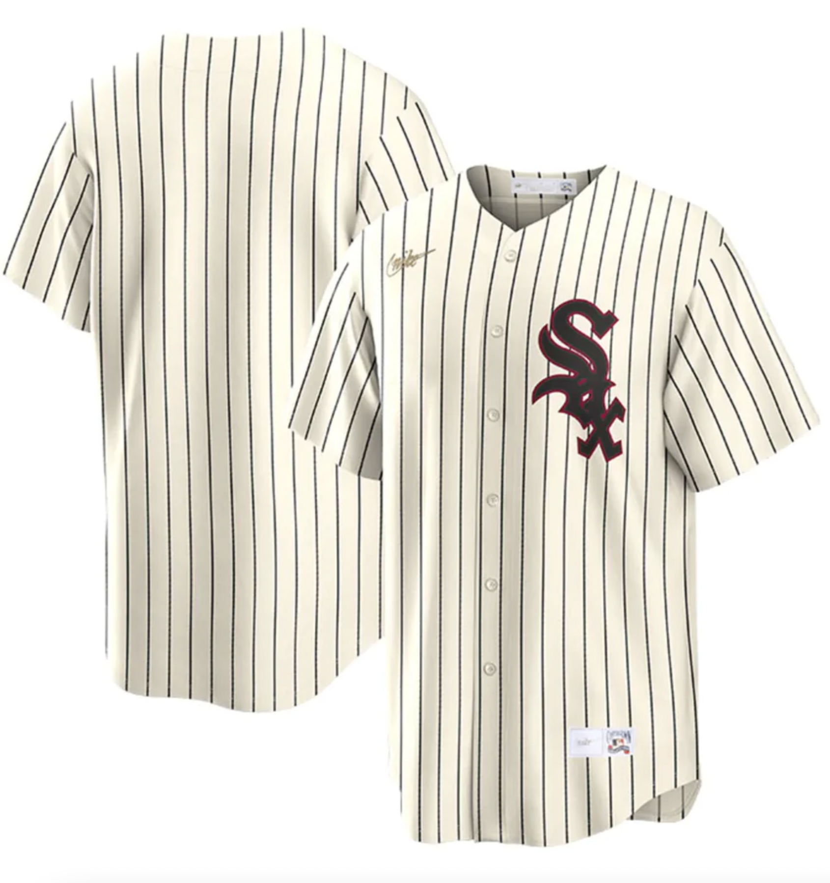 Nike Men's Chicago White Sox Black Alternate Replica Jersey