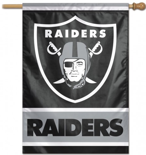 Oakland Raiders 28X40 Vertical Flag By Wincraft