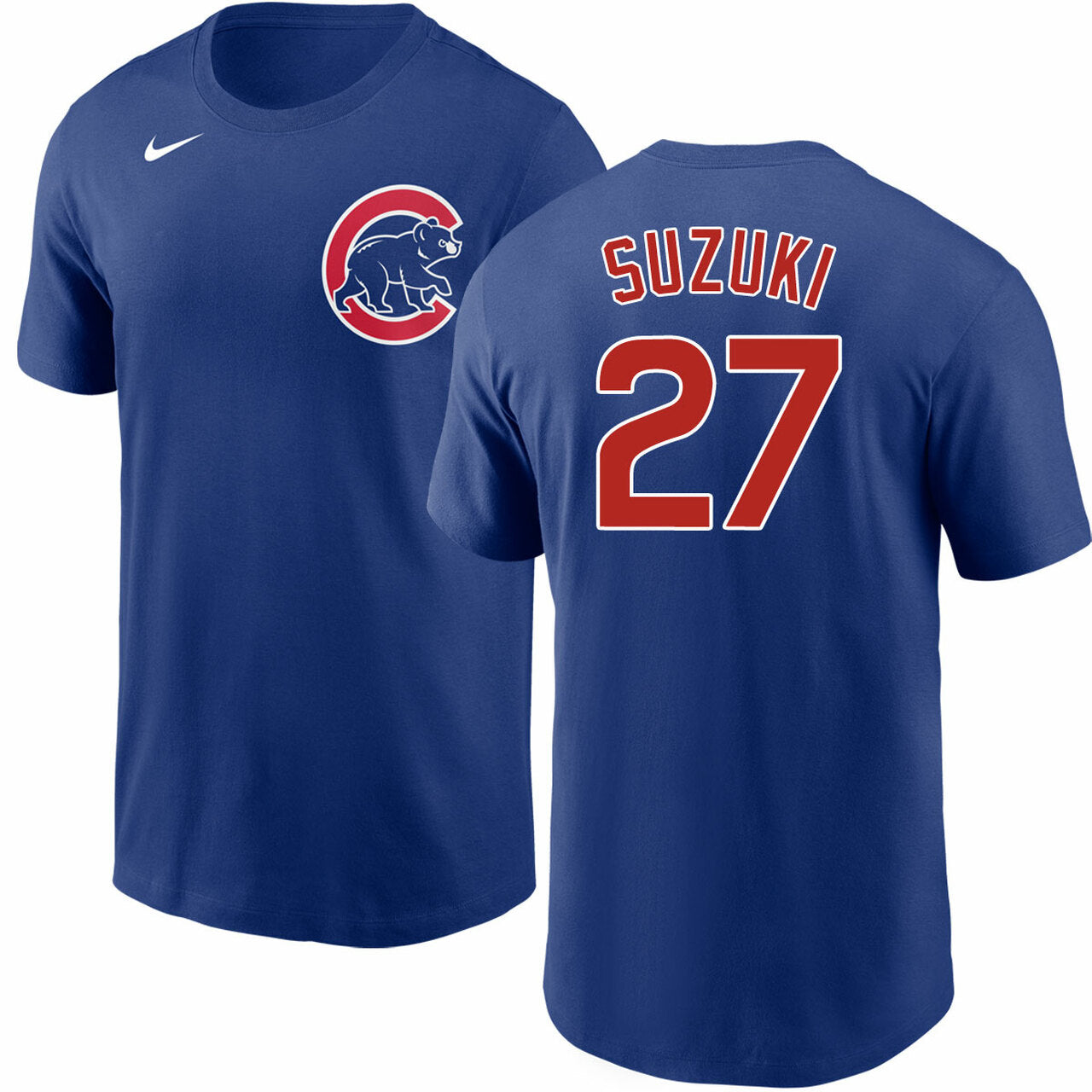 CHICAGO CUBS NIKE MEN'S SEIYA SUZUKI ALTERNATE BLUE JERSEY