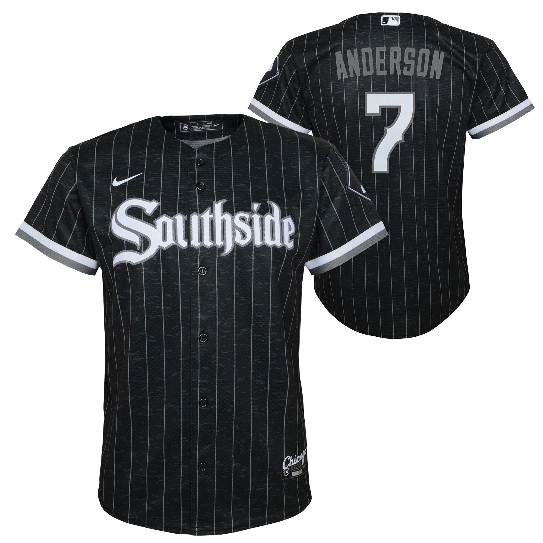 Toddler Tim Anderson Chicago White Sox Nike Black City Connect Replica Jersey 2T / Black
